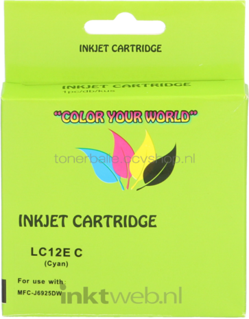 Huismerk Brother LC-12EC cyaan