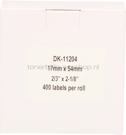 FLWR Brother DK-11204 17 mm x 54 mm  wit