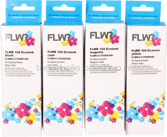 FLWR Epson 104 Multipack zwart en kleur