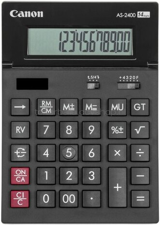 Canon AS-2400 14-cijferig display Zwart