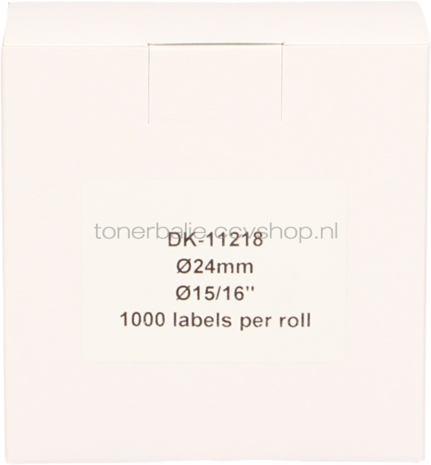 FLWR Brother DK-11218 24 mm x 24 mm  wit