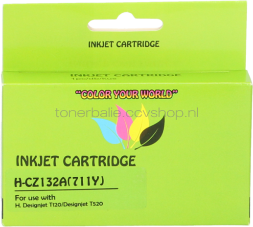 Huismerk HP 711 geel