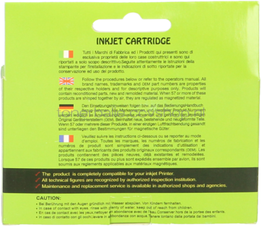 Huismerk HP 711 geel