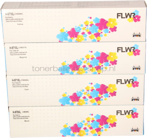 FLWR HP 970 / 971XL Multipack zwart en kleur