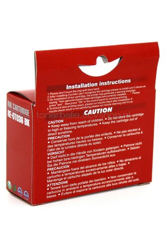 Huismerk Epson T036 zwart