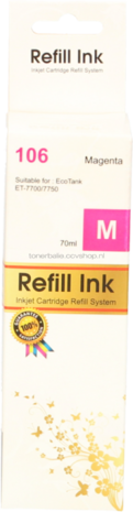 Huismerk Epson 106 Ecotank magenta