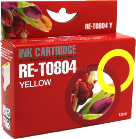 Huismerk Epson T0804 geel