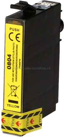 Huismerk Epson T0804 geel