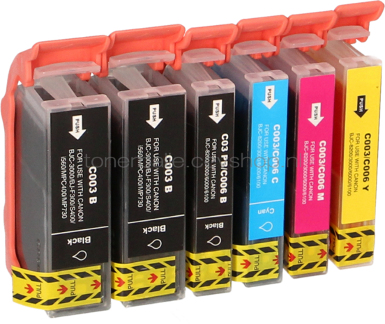 FLWR Canon BCI-3eBK / BCI-6 Megapack