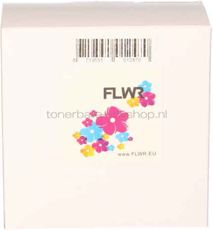 FLWR Brother DK-11219 12 mm x 12 mm  wit