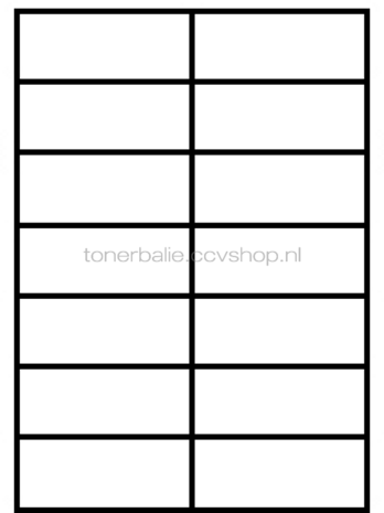 Huismerk FLWR 14 stickers per A4