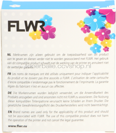 FLWR Dymo 91202 zwart op geel breedte 12 mm