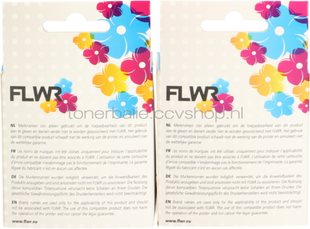 FLWR Canon PG-545XL / CL-546XL Multipack zwart en kleur