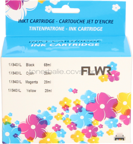 FLWR HP 940XL Multi-Pack zwart en kleur