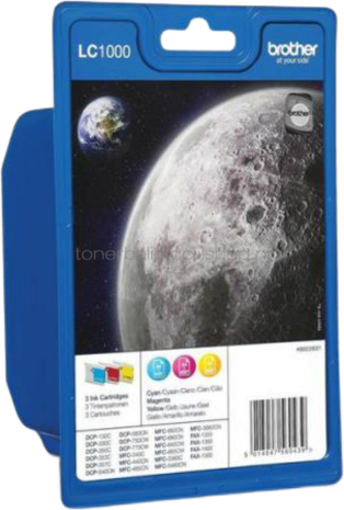 Brother LC-1000 3-pack kleur