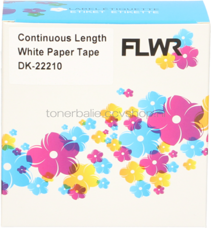 FLWR Brother DK-22210 29 mm x  30.48 M wit