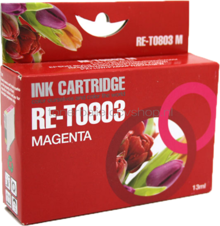 Huismerk Epson T0803 magenta