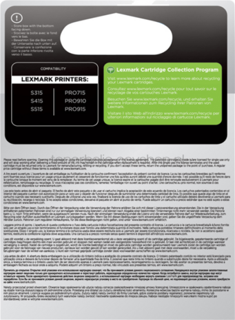 Lexmark 150XL multipack C/M/Y kleur