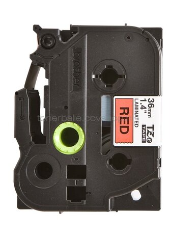 Brother TZE-461 zwart op rood breedte 36 mm