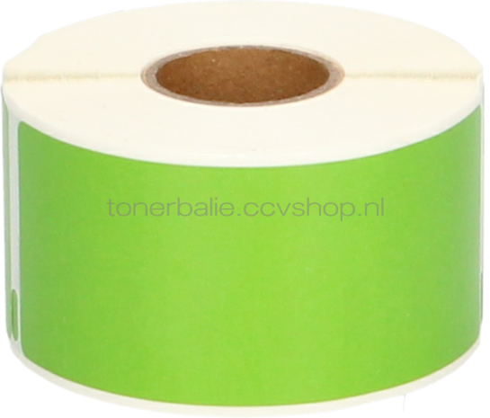 FLWR Dymo 99012 adreslabel 36 mm x 89 mm  groen