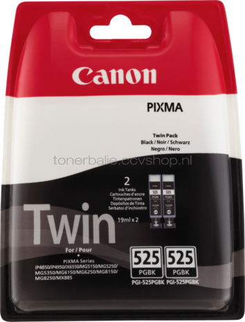 Canon PGI-525BK twinpack zwart