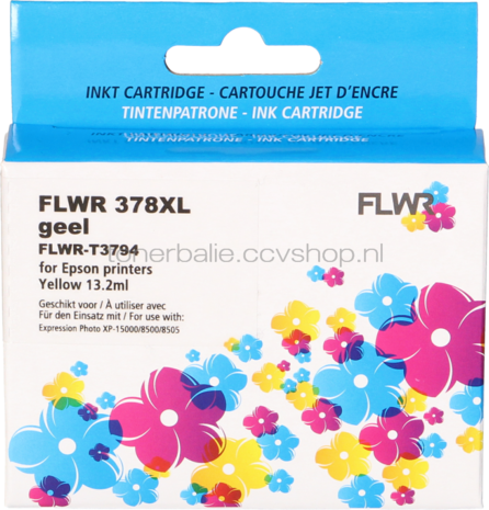 FLWR Epson 378XL geel