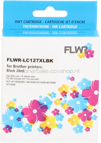 FLWR Brother LC-127XLBK zwart