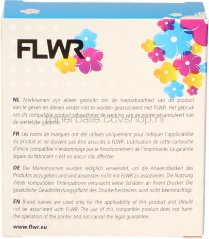 FLWR Dymo 40918 zwart op geel breedte 9 mm