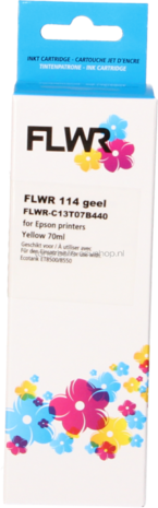FLWR Epson 114 Inktfles geel