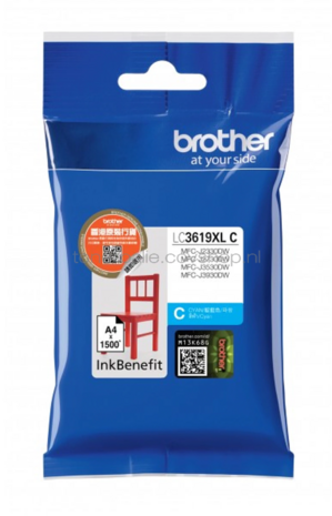 Brother LC-3619 cyaan