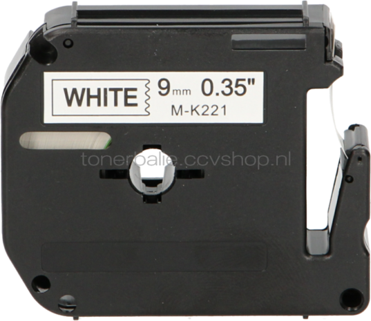 FLWR Brother MK-221 zwart op wit breedte 9 mm