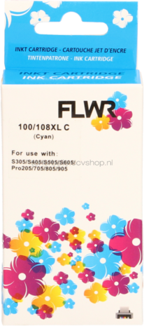FLWR Lexmark 100XL cyaan