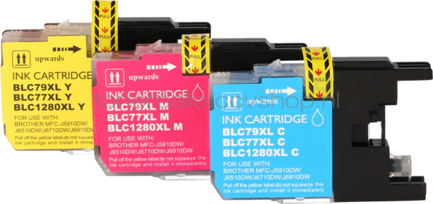 FLWR Brother LC-1280XL Multipack zwart en kleur