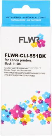 FLWR Canon CLI-551XL zwart