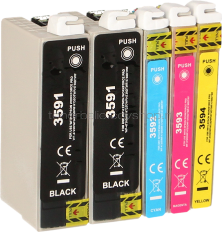 FLWR Epson 35XL Multipack zwart en kleur