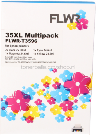 FLWR Epson 35XL Multipack zwart en kleur