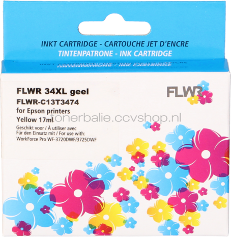 FLWR Epson 34XL geel
