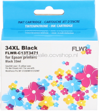 FLWR Epson 34XL zwart