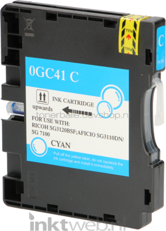Huismerk Ricoh GC-41C cyaan