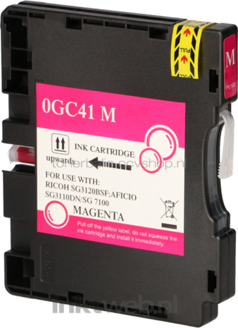 Huismerk Ricoh GC-41M magenta