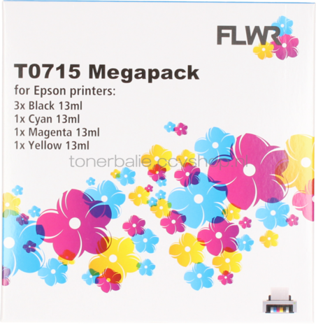 FLWR Epson T0711/2/3/4 Megapack