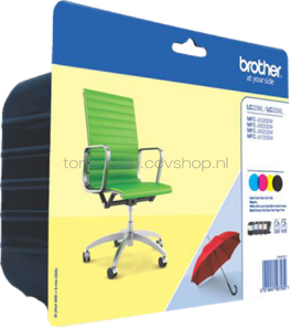 Brother LC-229XL Multipack zwart en kleur