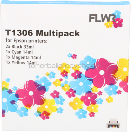 FLWR Epson T1306 Multipack zwart en kleur