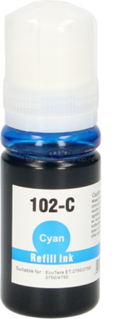 Huismerk Epson 102 Ecotank cyaan