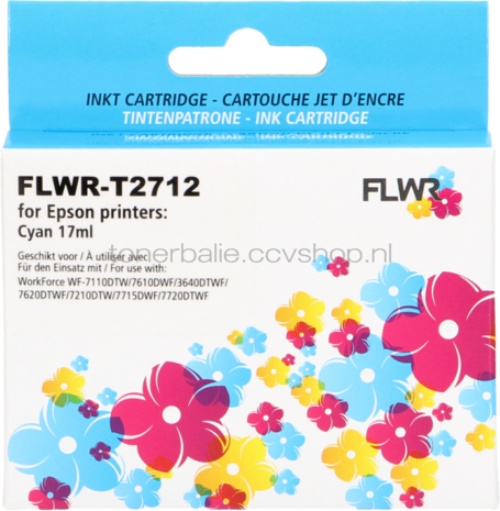FLWR Epson 27XL T2712 cyaan