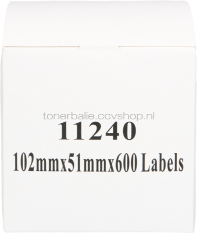 Huismerk Brother DK-11240 102 mm x 51 mm  wit