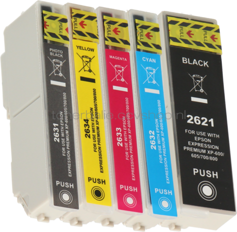 FLWR Epson 26XL Multipack zwart en kleur