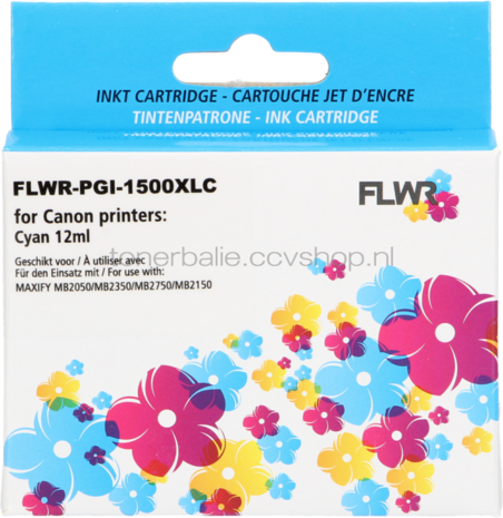 FLWR Canon PGI-1500XL cyaan