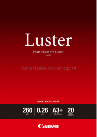 Canon LU-101 Photo Paper A3+ Glans |  | 260 gr/m&sup2; 1 stuks