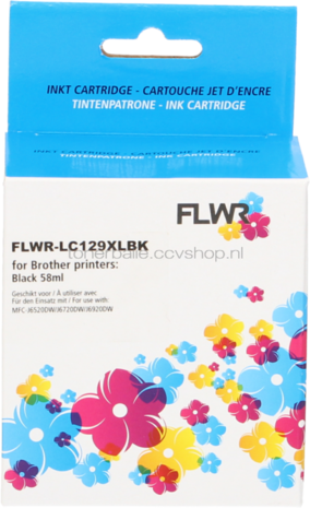 FLWR Brother LC-129XLBK zwart